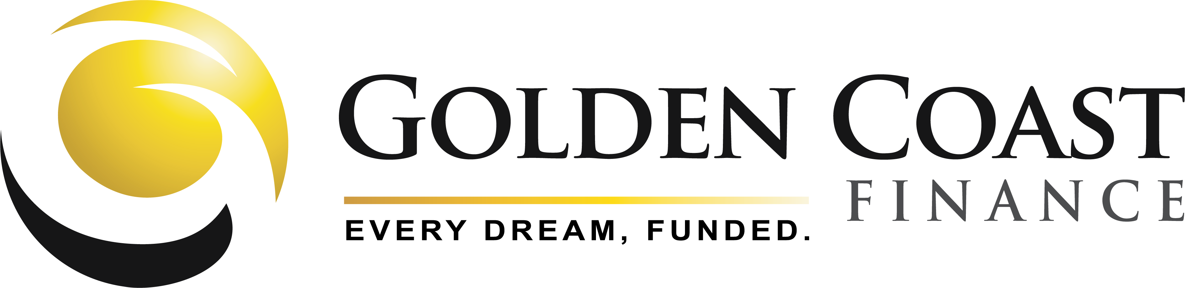 Golden Coast Finance Logo with slogan Every Dream Funded